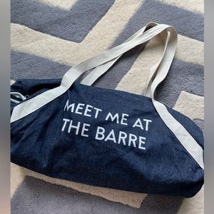 NWOT Meet me at the Barre bag